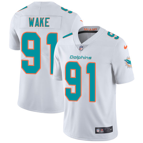 Nike Miami Dolphins 91 Cameron Wake White Youth Stitched NFL Vapor Untouchable Limited Jersey